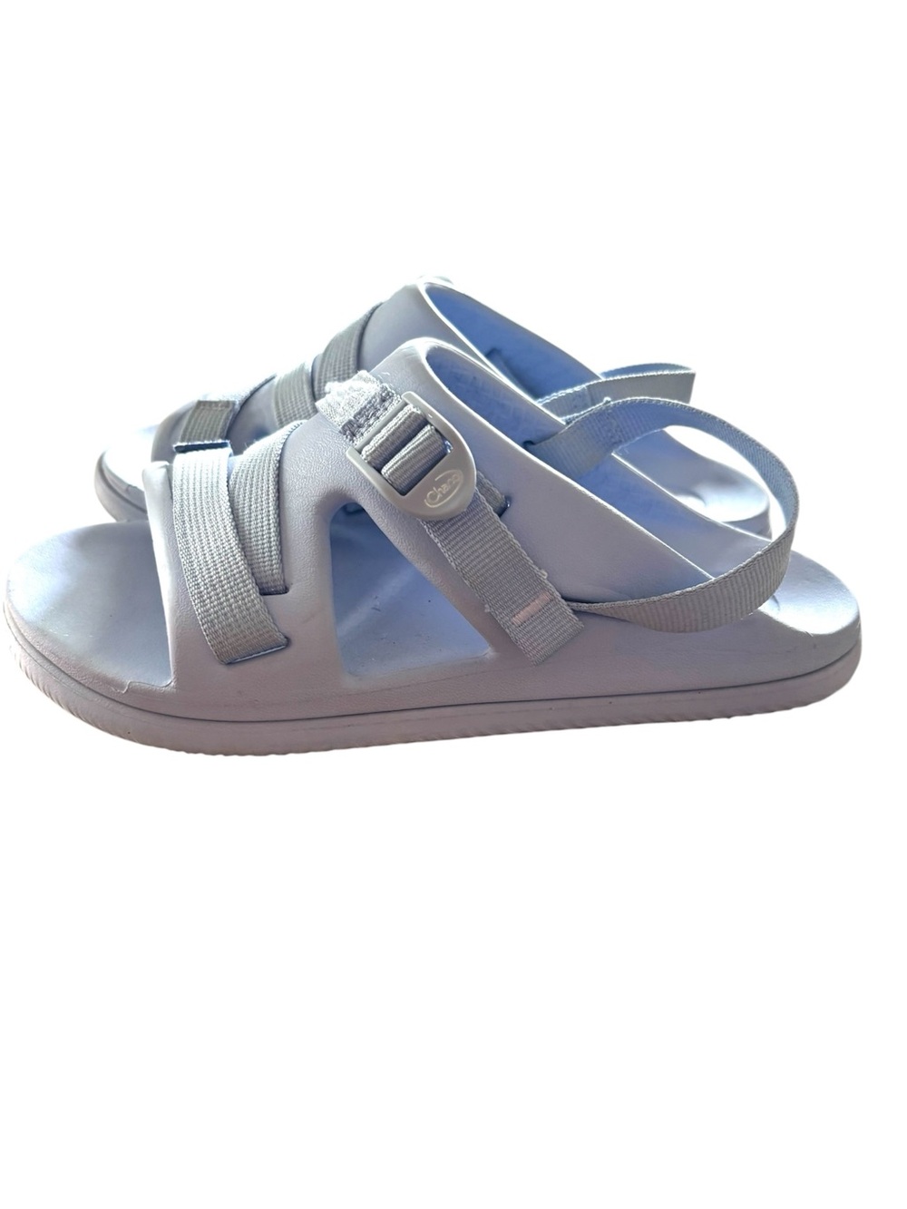 NWOT Chaco Blue Chillos Sport Slide Sandals Water Shoes Adjustable Straps SZ 6.5